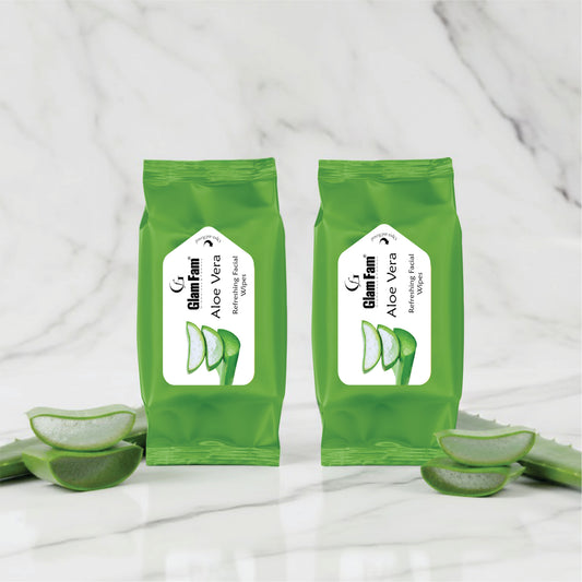 MINI POCKET WIPES  ALOE VERA (PACK OF 2)