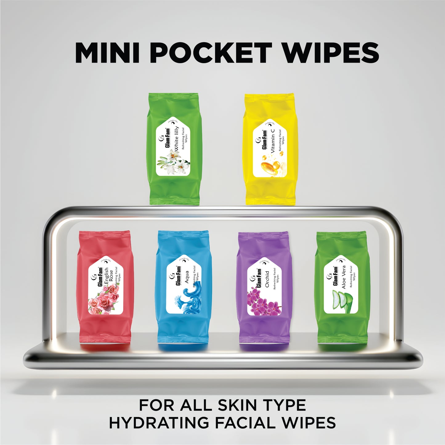MINI POCKET WIPES (PACK OF 2)